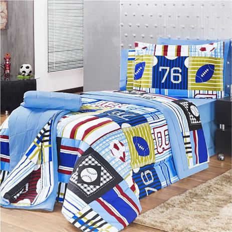 Kit Edredom Solteiro 150 Fios 02 Peças New Boys Azul Motorista - Vilela - Vilela enxovais Menor preço em Kit Edredom Solteiro 150 Fios 02 Peças New Boys Azul Motorista - Vilela - Vilela enxovais