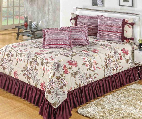 Kit Edredom Solteiro Coleção Marrakechi Marsalla com 6 peças - Casa sua beleza Menor preço em Kit Edredom Solteiro Coleção Marrakechi Marsalla com 6 peças - Casa sua beleza