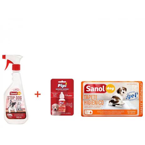 Kit Educador Sanitario Xixi Pode E Xixi Não Pode + Tapete Higienico 30 unidades Para Caes E Gatos - Sanol Menor preço em Kit Educador Sanitario Xixi Pode E Xixi Não Pode + Tapete Higienico 30 unidades Para Caes E Gatos - Sanol