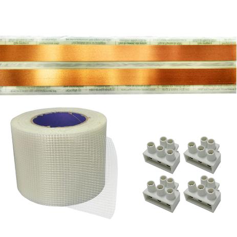 Kit Eletrofita 2 Pistas 3 Metros 750V 20A - Eletrofitas Menor preço em Kit Eletrofita 2 Pistas 3 Metros 750V 20A - Eletrofitas
