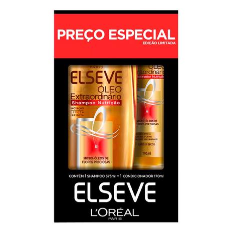 Kit Elseve Shampoo Óleo Extraordinário 375ml + Condicionador 170ml é boa?