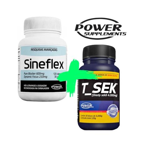 Kit emagrecimento e definição sineflex + t-sek - Power supplements Menor preço em Kit emagrecimento e definição sineflex + t-sek - Power supplements