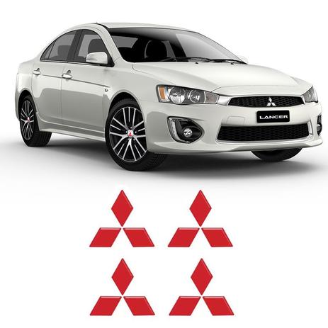 Kit Emblema Da Roda Lancer Vermelho Refletivo Adesivo Calota - Sportinox Menor preço em Kit Emblema Da Roda Lancer Vermelho Refletivo Adesivo Calota - Sportinox