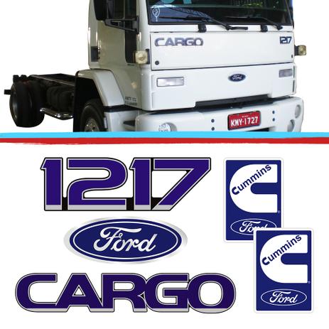 Kit Emblemas Caminhao Ford Cargo 1217 Azul Adesivo Resinado 05 Pecas - Sport inox é boa?