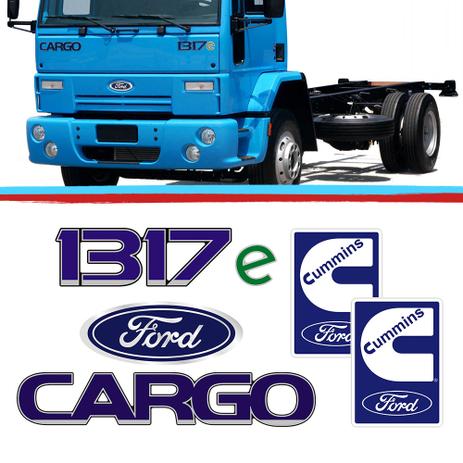 Kit Emblemas Caminhao Ford Cargo 1317E Azul Adesivo Resinado 05 Pecas - Sport inox é boa?