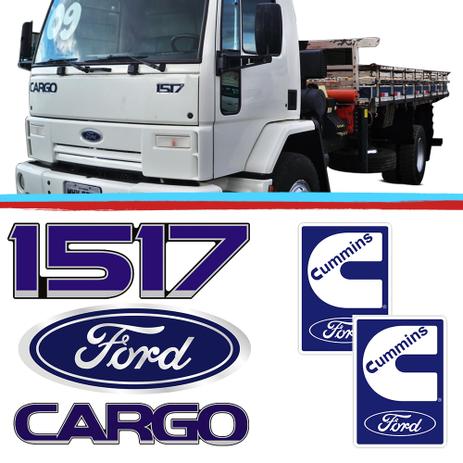 Kit Emblemas Caminhao Ford Cargo 1517 Azul Adesivo Resinado 05 Pecas - Sport inox é boa?