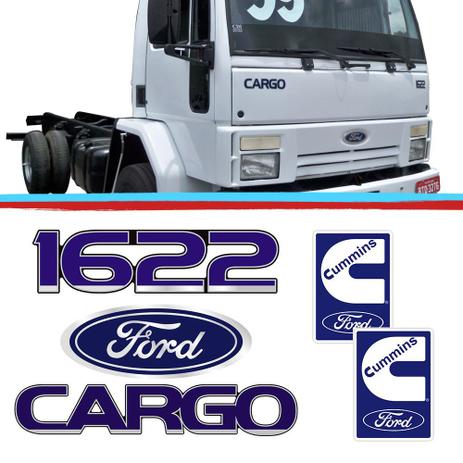 Kit Emblemas Caminhao Ford Cargo 1622 Azul Adesivo Resinado 05 Pecas - Sport Inox Menor preço em Kit Emblemas Caminhao Ford Cargo 1622 Azul Adesivo Resinado 05 Pecas - Sport Inox
