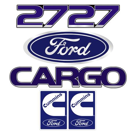 Kit Emblemas Caminhao Ford Cargo 2727 Azul Adesivo Resinado 05 Pecas - Sport inox é boa?