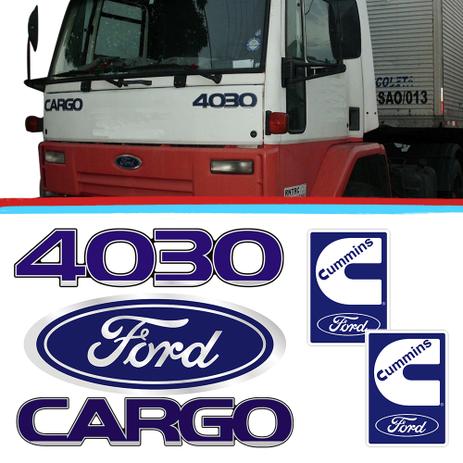 Kit Emblemas Caminhao Ford Cargo 4030 Azul Adesivo Resinado 05 Pecas - Sport inox é boa?