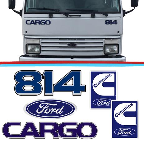 Kit Emblemas Caminhao Ford Cargo 814 Azul Adesivo Resinado 05 Pecas - Sport inox Menor preço em Kit Emblemas Caminhao Ford Cargo 814 Azul Adesivo Resinado 05 Pecas - Sport inox