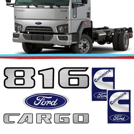 Kit Emblemas Caminhao Ford Cargo 816 Escovado Adesivo Resinado 05 Pecas - Sport inox é ruim? Kit Emblemas Caminhao Ford Cargo 816 Escovado Adesivo Resinado 05 Pecas - Sport inox é boa?