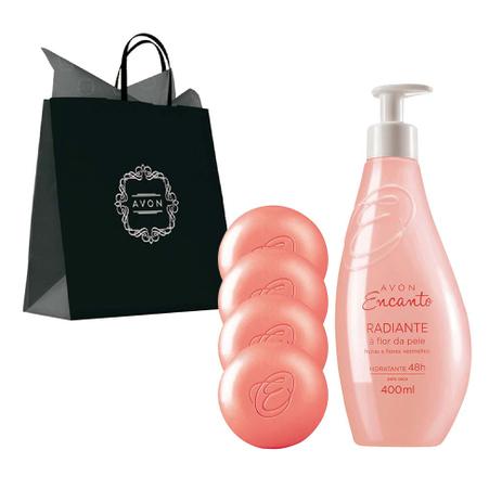 Kit Encanto Radiante Sabonete Cremoso + Hidratante - Avon encanto Menor preço em Kit Encanto Radiante Sabonete Cremoso + Hidratante - Avon encanto