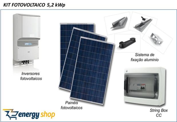 Kit Energia Solar Grid Tie 20,0KW - Energy Shop Menor preço em Kit Energia Solar Grid Tie 20,0KW - Energy Shop
