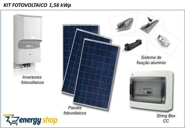 Kit Energia Solar Grid Tie 2,0KW Instalado - Energy shop Menor preço em Kit Energia Solar Grid Tie 2,0KW Instalado - Energy shop