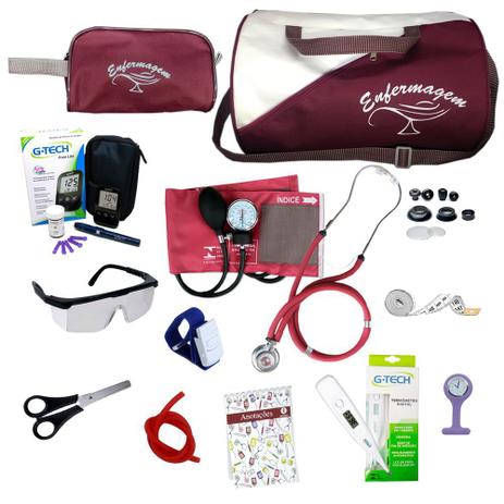 Kit Enfermagem Completo Com Kit Medidor De Glicose G-tech - Premium Menor preço em Kit Enfermagem Completo Com Kit Medidor De Glicose G-tech - Premium