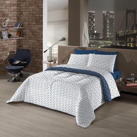 Kit Enxoval Bed In A Bag Queen 7pçs Navigli - Camesa Menor preço em Kit Enxoval Bed In A Bag Queen 7pçs Navigli - Camesa