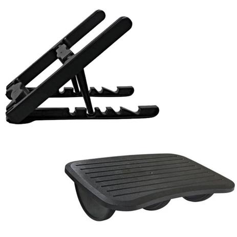Kit Ergonômico Suporte para Notebook e Apoio para Pés - Masticmol Menor preço em Kit Ergonômico Suporte para Notebook e Apoio para Pés - Masticmol