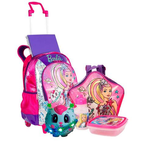 Kit Escolar Barbie aventura nas estrelas Mochila e Lancheira - Sestini Menor preço em Kit Escolar Barbie aventura nas estrelas Mochila e Lancheira - Sestini