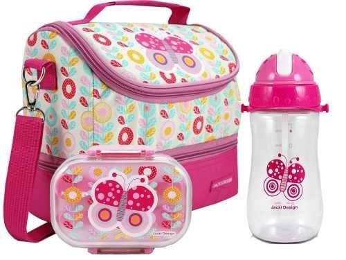 Lancheira Térmica Infantil Escolar Potes Lanche E Garrafinha - Kit Lancheira  Menina em Promoção na Americanas