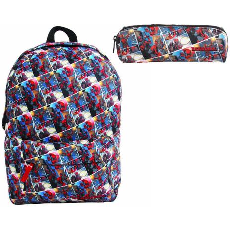 Kit Escolar Mochila + Estojo Dermiwil Marvel Deadpool Menor preço em Kit Escolar Mochila + Estojo Dermiwil Marvel Deadpool