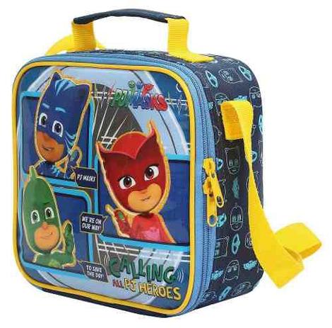 Kit Escolar PJ MASKS Menino Infantil Mochila Lancheira e Estojo DMW Menor preço em Kit Escolar PJ MASKS Menino Infantil Mochila Lancheira e Estojo DMW
