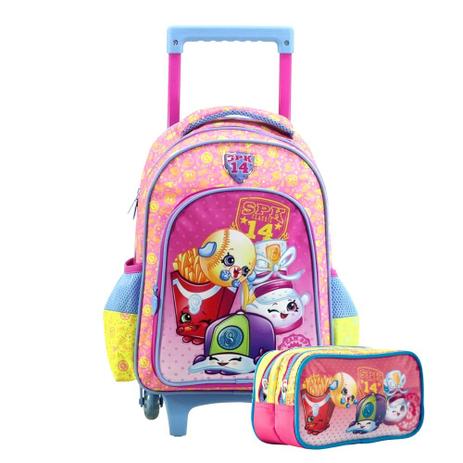 Kit Escolar Shopkins SPK mala e estojo 6820 6825 Menor preço em Kit Escolar Shopkins SPK mala e estojo 6820 6825