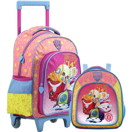 Kit escolar Shopkins SPK Squad - mala e lancheira Xeryus 6820 6824 Menor preço em Kit escolar Shopkins SPK Squad - mala e lancheira Xeryus 6820 6824