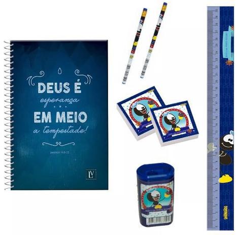 Kit Escolar Turma Do Smilinguido - Smi - C/ 7 Itens - Luz e vida é boa?