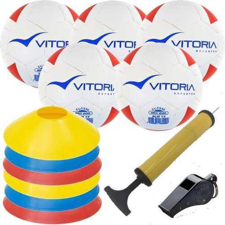 Kit Escolinha De Futsal Sub 13 Bola Max 200 + Acessórios - Vitoria Esportes Menor preço em Kit Escolinha De Futsal Sub 13 Bola Max 200 + Acessórios - Vitoria Esportes