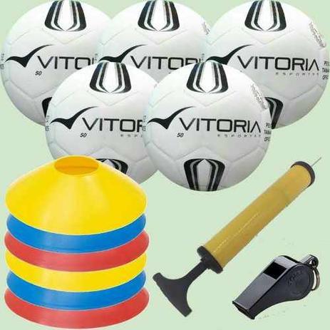 Kit Escolinha De Futsal Sub 9 Pré-mirim - Bola Prata Tam 50 - Vitoria esportes Menor preço em Kit Escolinha De Futsal Sub 9 Pré-mirim - Bola Prata Tam 50 - Vitoria esportes