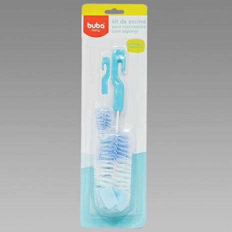 Kit Escova Com Esponja - Buba SKU 15185 Menor preço em Kit Escova Com Esponja - Buba SKU 15185