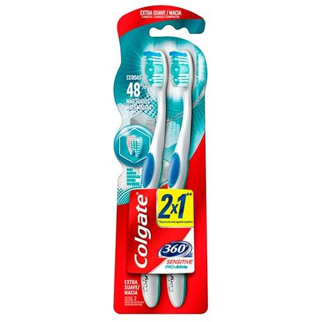 Kit Escova Dental Colgate 360 Sensitive Pró-Alívio 2 Unidades Menor preço em Kit Escova Dental Colgate 360 Sensitive Pró-Alívio 2 Unidades