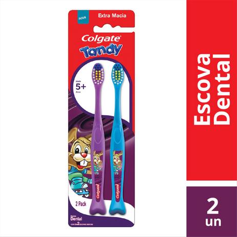 Kit Escova Dental Colgate Tandy Com 2 Unidades Menor preço em Kit Escova Dental Colgate Tandy Com 2 Unidades