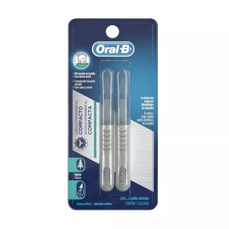 Kit Escova Dental Interdental Compacta Cônica com 12 unidades - Oral-B Menor preço em Kit Escova Dental Interdental Compacta Cônica com 12 unidades - Oral-B