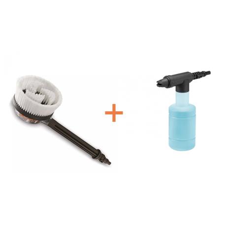 Kit escova rotativa + aplicador de espuma lavadora electrolux Menor preço em Kit escova rotativa + aplicador de espuma lavadora electrolux