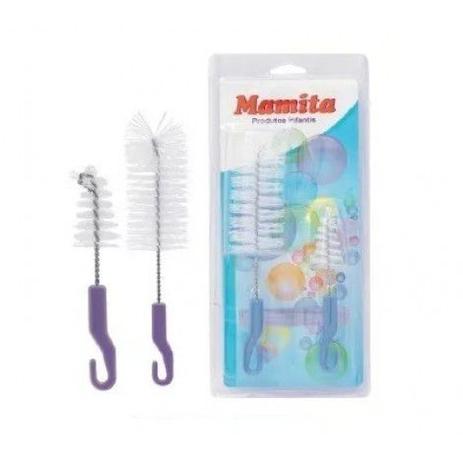 Kit Escovas para Mamadeira - 02 Peças - Mamita Menor preço em Kit Escovas para Mamadeira - 02 Peças - Mamita