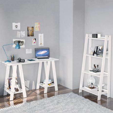 Kit Escritório Modelo Delta 170508 Branco BP - Politorno Menor preço em Kit Escritório Modelo Delta 170508 Branco BP - Politorno