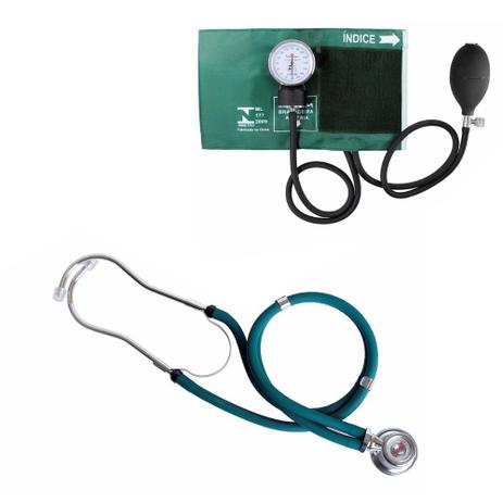 Kit Esfigmomanômetro + Estetoscópio Rappaport Premium - Verde é boa?