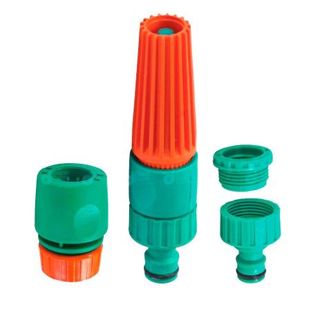 Kit esguicho para mangueira + Engate Rápido - Macho + Fêmea - Tramontina Menor preço em Kit esguicho para mangueira + Engate Rápido - Macho + Fêmea - Tramontina