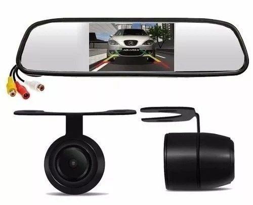 Kit Espelho Retrovisor Com Tela Lcd 4.3 + Câmera Ré Colorida - Import Menor preço em Kit Espelho Retrovisor Com Tela Lcd 4.3 + Câmera Ré Colorida - Import