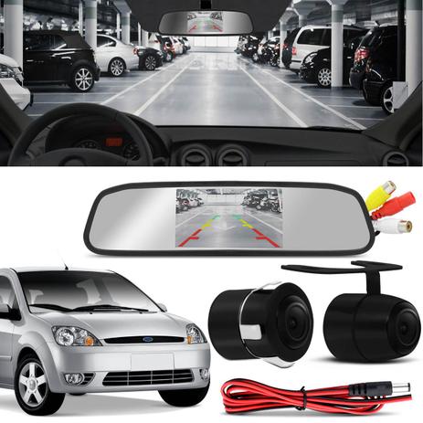 Kit Espelho Retrovisor Interno Com Câmera de Ré Ford Fiesta Focus e Fusion Preta Tela LCD 4,3 Pol - Prime Menor preço em Kit Espelho Retrovisor Interno Com Câmera de Ré Ford Fiesta Focus e Fusion Preta Tela LCD 4,3 Pol - Prime