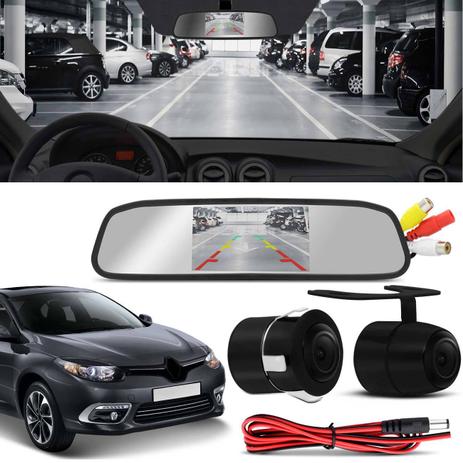 Kit Espelho Retrovisor Interno Com Câmera de Ré Renault Fluence Logan Megane Preta Tela LCD 4,3 Pol - Prime Menor preço em Kit Espelho Retrovisor Interno Com Câmera de Ré Renault Fluence Logan Megane Preta Tela LCD 4,3 Pol - Prime