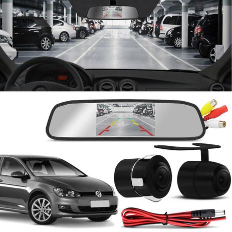Kit Espelho Retrovisor Interno Com Câmera de Ré VW Voyage Golf e Polo Preta Tela LCD 4,3 Pol - Prime Menor preço em Kit Espelho Retrovisor Interno Com Câmera de Ré VW Voyage Golf e Polo Preta Tela LCD 4,3 Pol - Prime