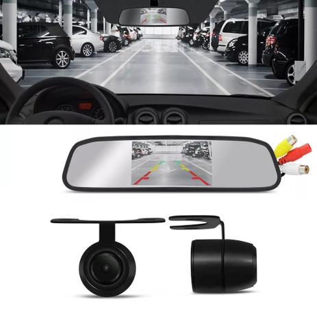Kit Espelho Retrovisor Monitor Com Câmera De Ré Tela Lcd 4,3 Polegadas - Dhj é boa?