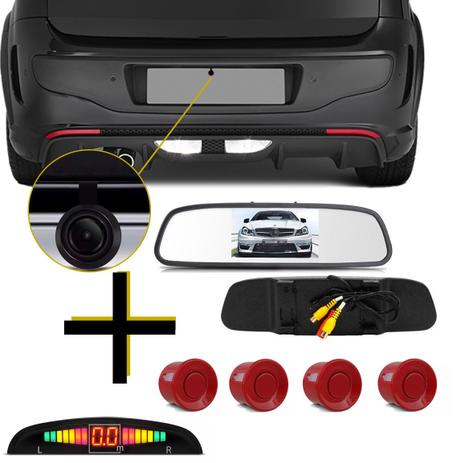 Kit Espelho Retrovisor Monitor Com Câmera e Sensor De Ré Vermelho 22 mm - First option é ruim? Kit Espelho Retrovisor Monitor Com Câmera e Sensor De Ré Vermelho 22 mm - First option é boa?