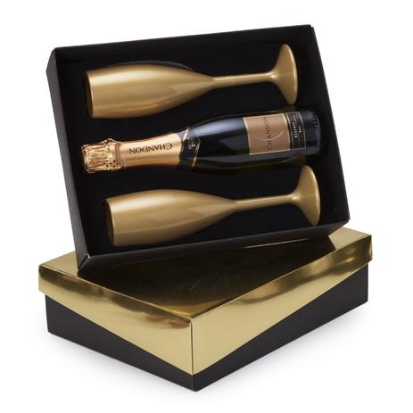 Kit Espumante Chandon Réserve Brut 375ml + 2 taças - Shop quality Menor preço em Kit Espumante Chandon Réserve Brut 375ml + 2 taças - Shop quality