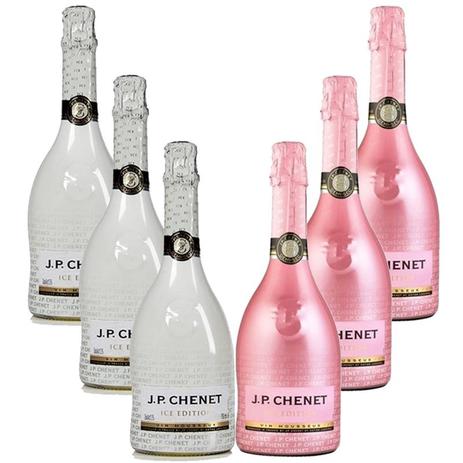 Kit Espumante Jp Chenet Ice 750ml 03 Branco 03 Rose Menor preço em Kit Espumante Jp Chenet Ice 750ml 03 Branco 03 Rose
