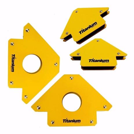 Kit Esquadro Magnetico 12kg / 35kg P/ Solda Titanium - 2un de cada Menor preço em Kit Esquadro Magnetico 12kg / 35kg P/ Solda Titanium - 2un de cada