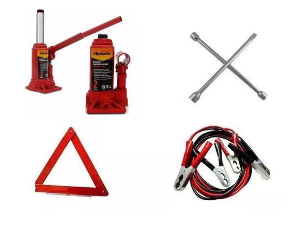 Kit Estepe - Macaco 02 Ton + Triangulo + Chave Roda + Cabo Bateria - EDA Menor preço em Kit Estepe - Macaco 02 Ton + Triangulo + Chave Roda + Cabo Bateria - EDA