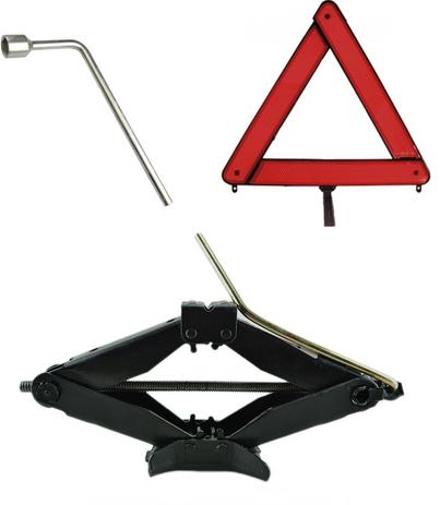 Kit Estepe Para Carro / Macaco Sanfona 2000kg + Chave De Roda 21mm + Triângulo Universal - Andorinha Menor preço em Kit Estepe Para Carro / Macaco Sanfona 2000kg + Chave De Roda 21mm + Triângulo Universal - Andorinha